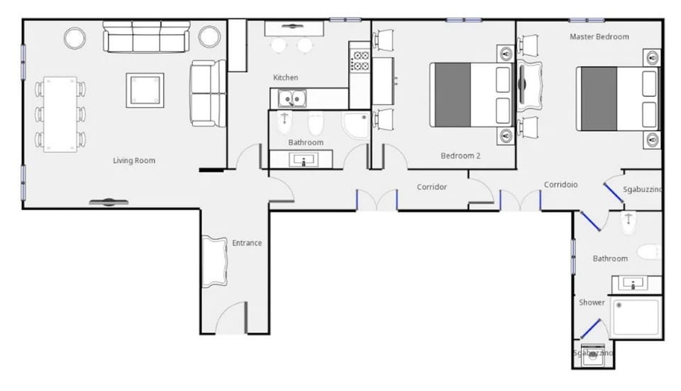 House | 2 bedrooms, high-speed internet
