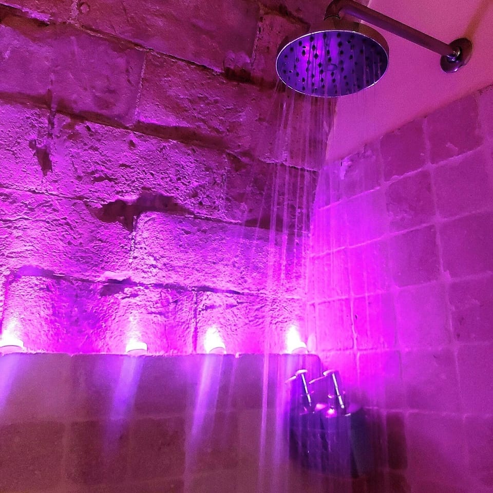 Comfort Condo, Ensuite, Ground Floor | Bathroom | Hair dryer, towels, soap, shampoo