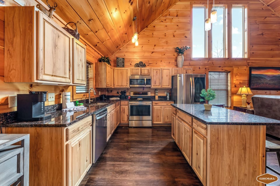 Cabin, Mountain View | Shared kitchen