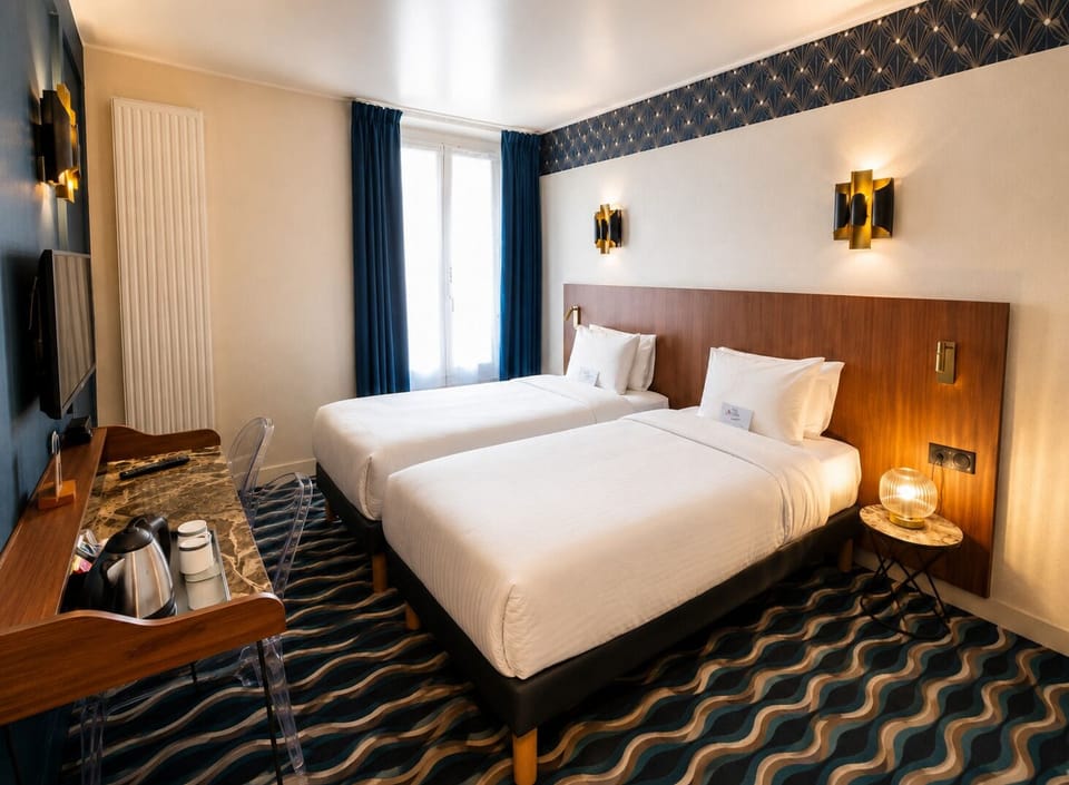 Standard Room, 2 Twin Beds | In-room safe, individually furnished, desk, free WiFi