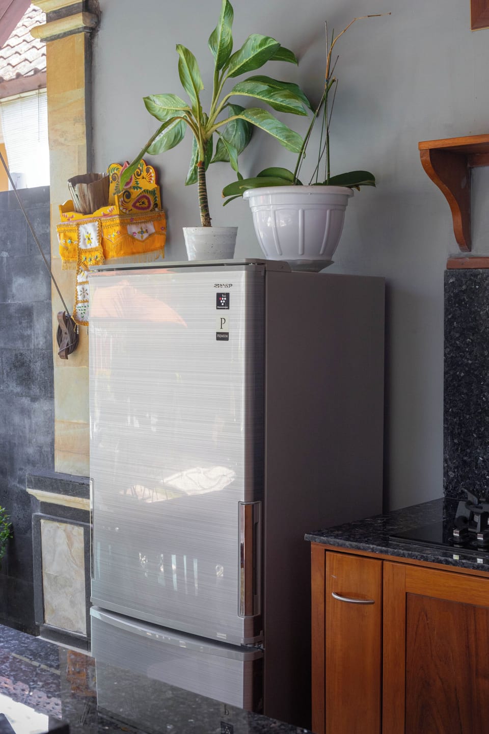 Deluxe Room, 1 Queen Bed | Private kitchen