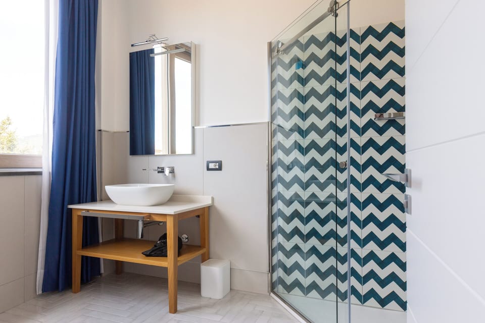 Deluxe Room | Bathroom | Shower, hair dryer, bidet, towels