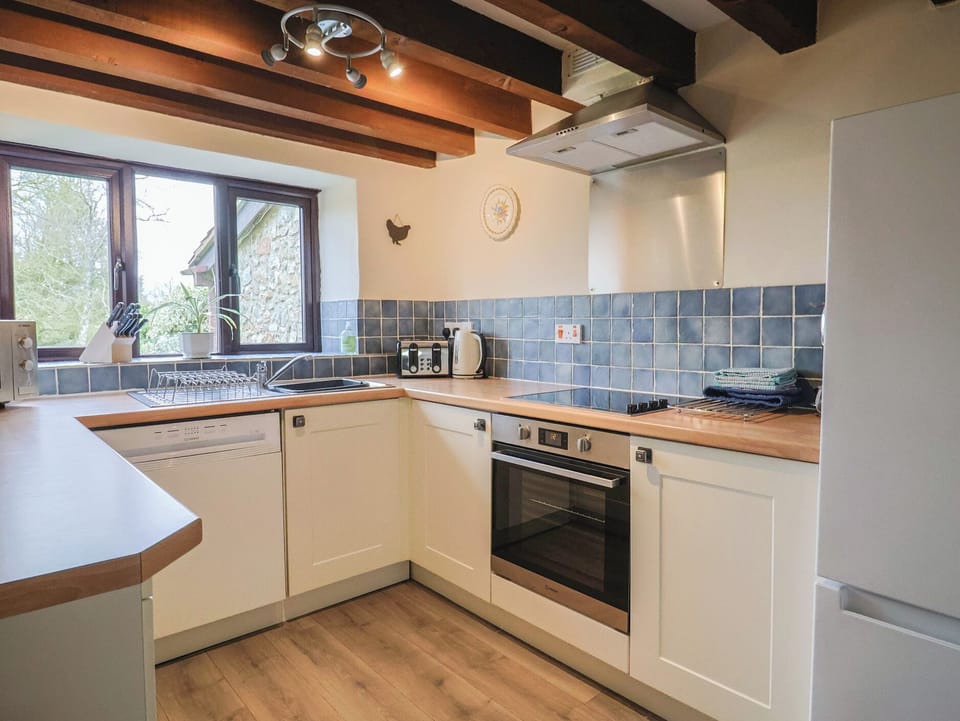 Fridge, microwave, dishwasher, toaster