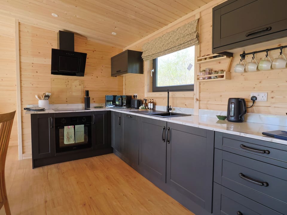 Fridge, microwave, dishwasher, toaster