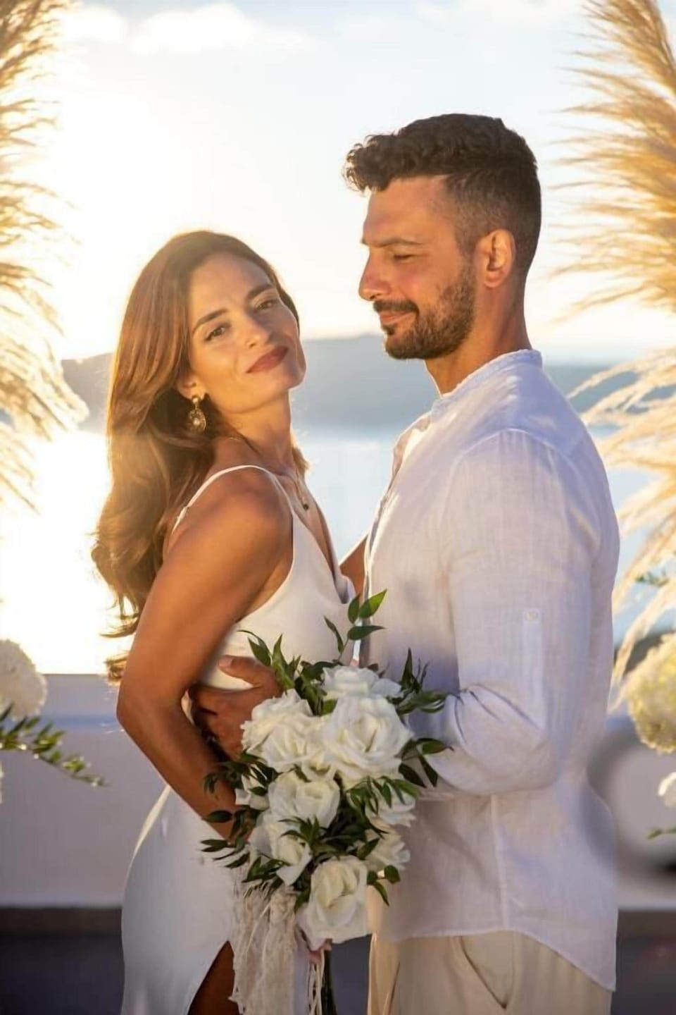 Outdoor wedding area