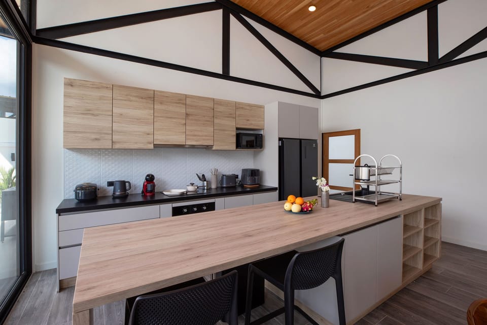 Design Villa, 3 Bedrooms, Private Pool, Pool View | Private kitchen | Espresso maker, electric kettle