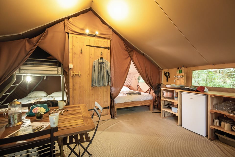 Deluxe Tent | Living area | Foosball, table tennis