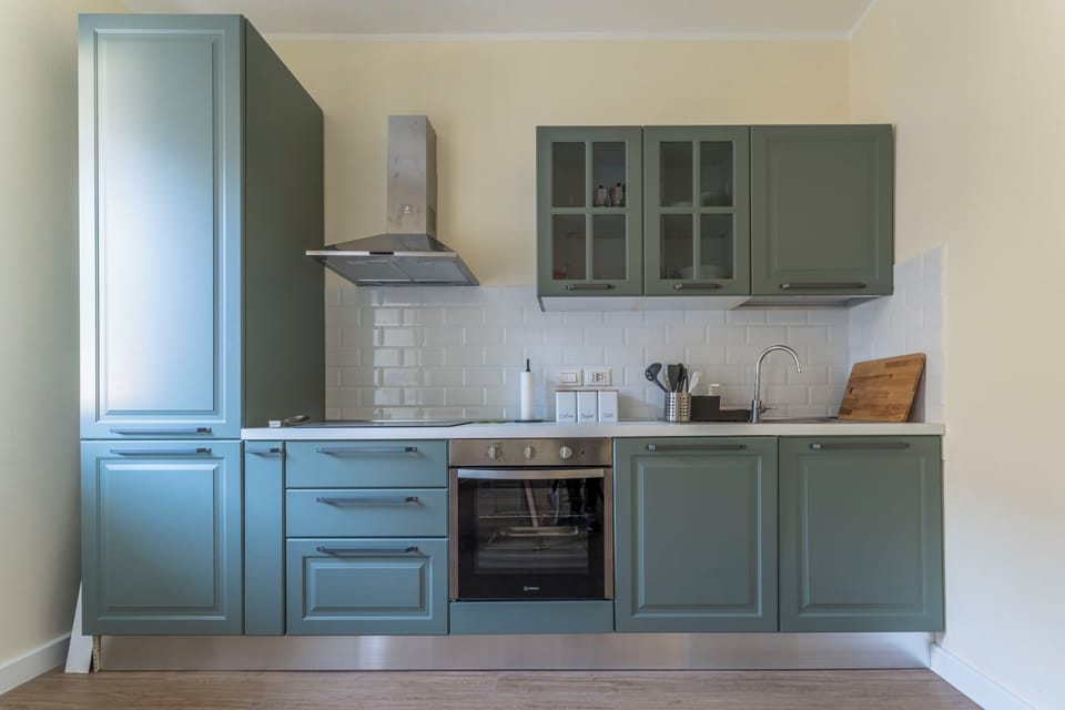 Apartment | Private kitchen | Full-size fridge, oven, stovetop, dishwasher