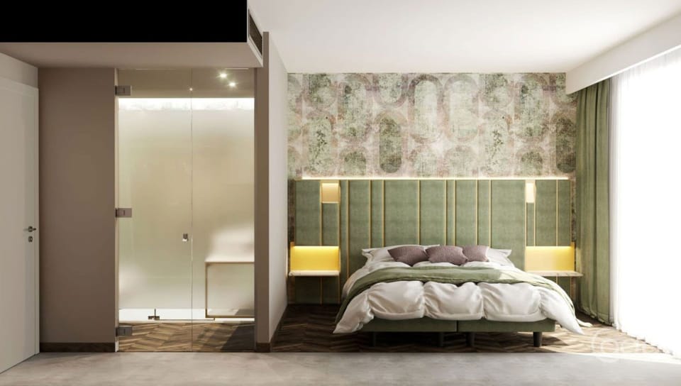 Deluxe Double or Twin Room | Bathroom | Shower, hair dryer, slippers, bidet