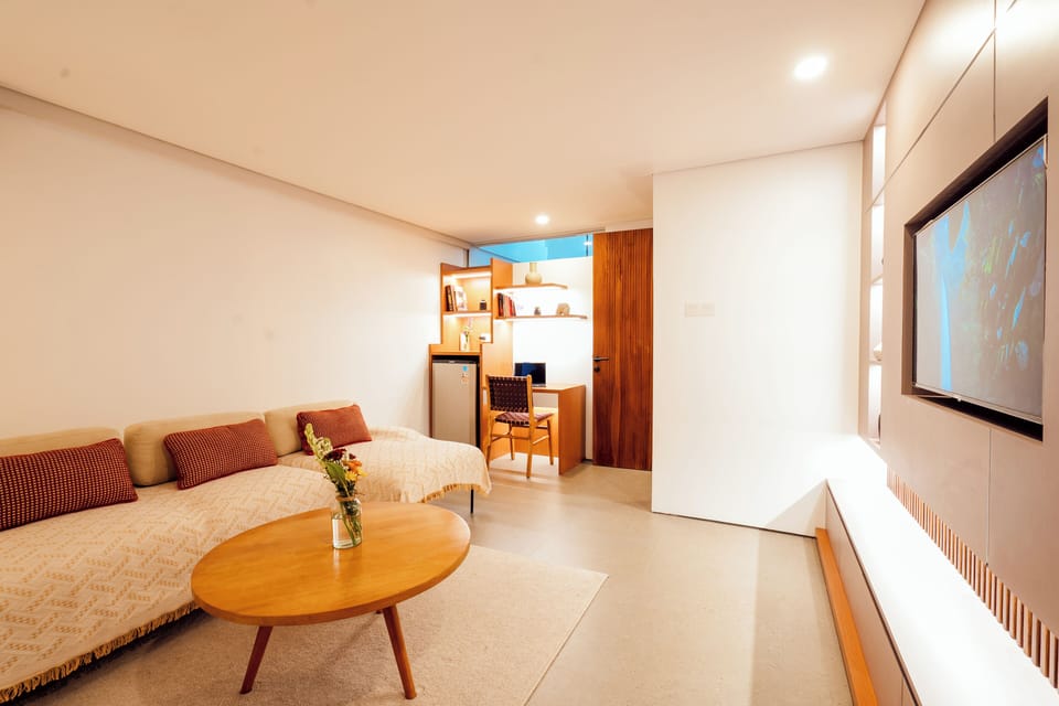 Exclusive Villa, 3 Bedrooms, Private Pool | Living room | Flat-screen TV