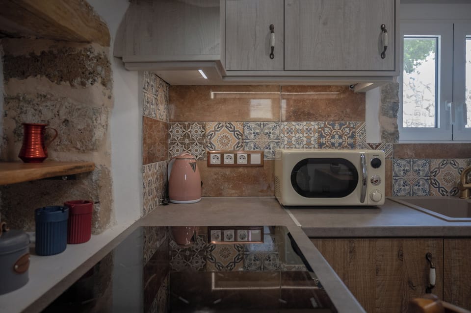 Family House, Balcony, Sea View | Private kitchen | Electric kettle, toaster