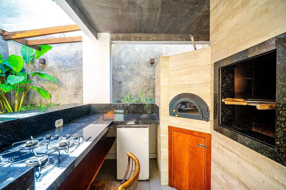 Villa | Private kitchen | Fridge, microwave, oven, stovetop