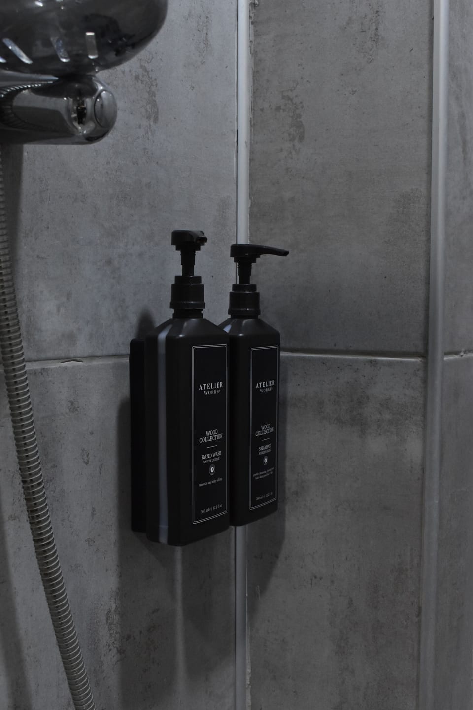 Shower, hair dryer, slippers, towels
