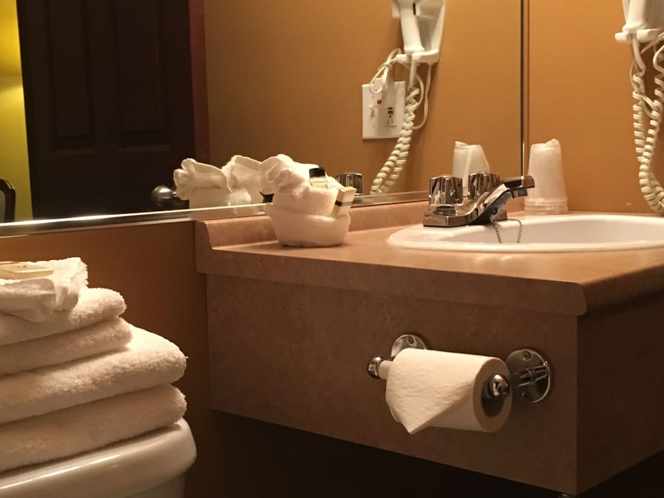 Standard Room, 1 Queen Bed | Bathroom | Hair dryer