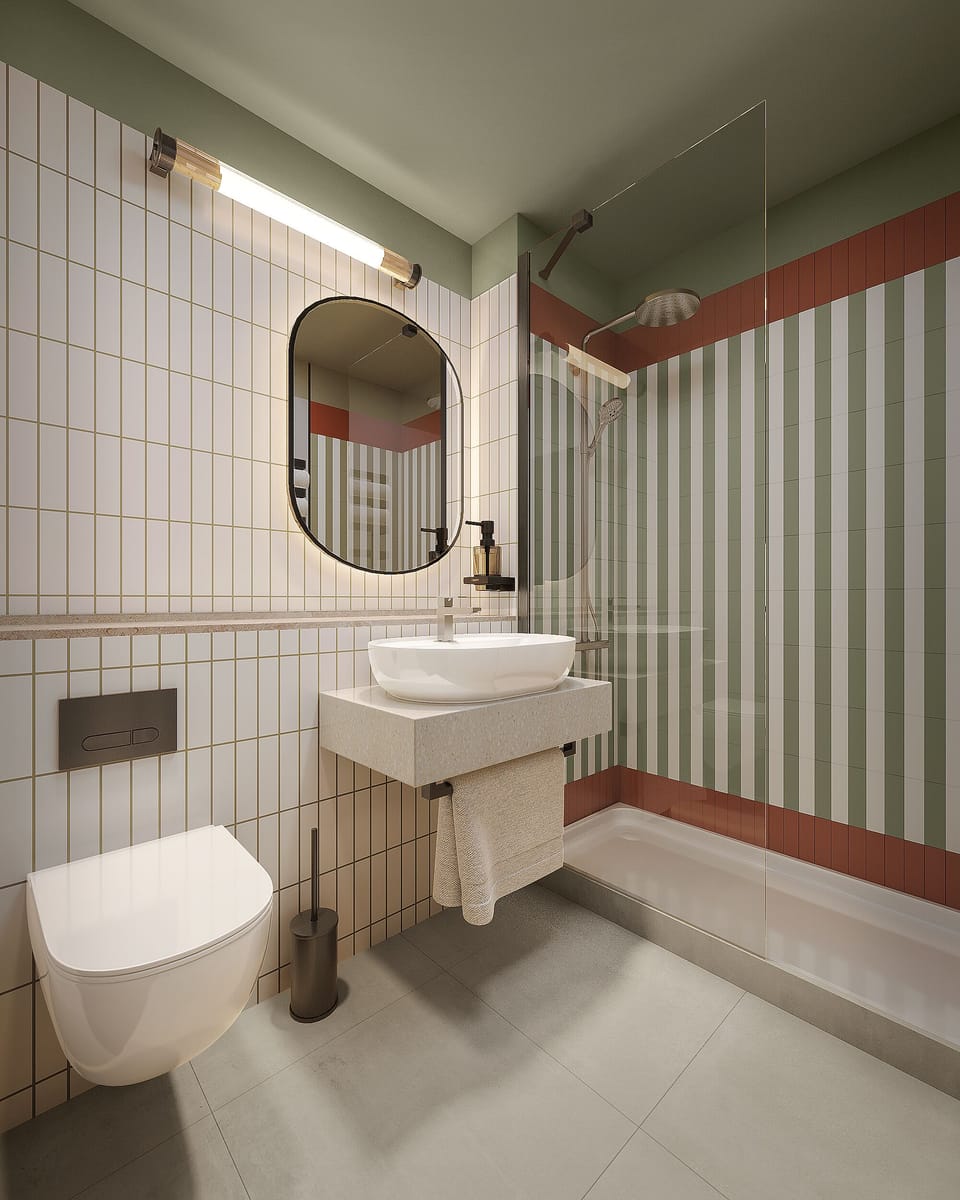 Combined shower/tub, eco-friendly toiletries, hair dryer, towels