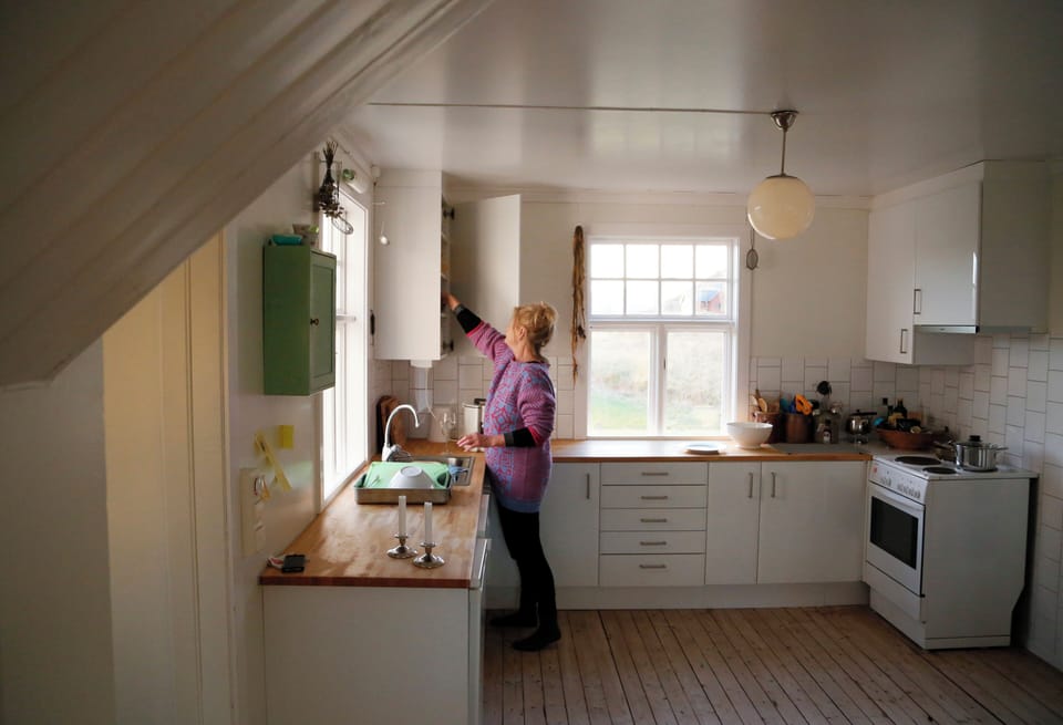 Villa Lofoten - The Farmhouse | Private kitchen | Coffee/tea maker, electric kettle, cookware/dishes/utensils