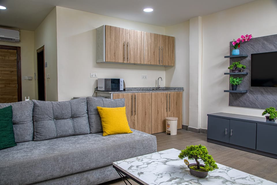 Premium Studio, 1 Double Bed, Air conditioning, Ocean View | Room amenity