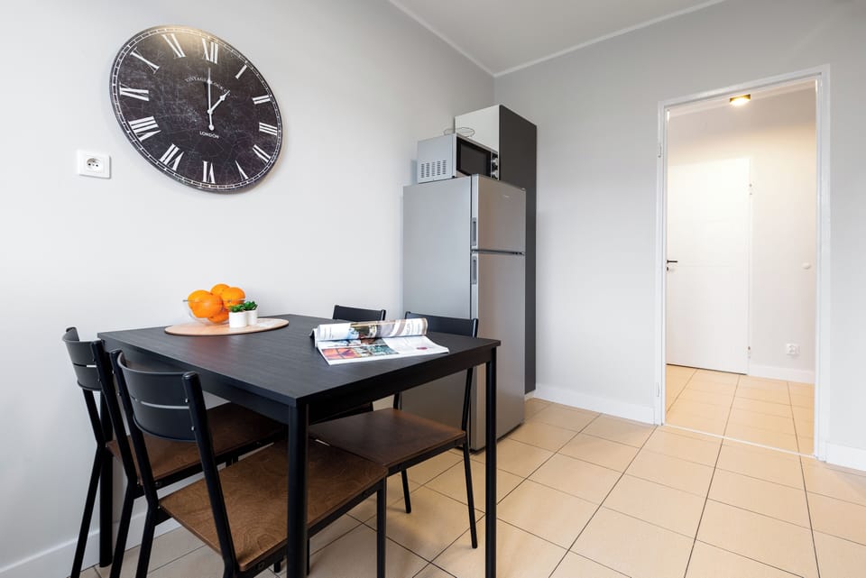 Family Apartment, City View | Private kitchen | Full-size fridge, microwave, stovetop, dishwasher