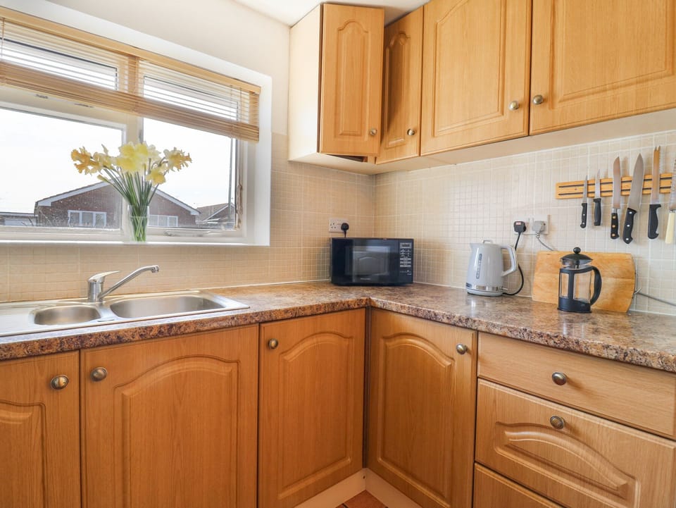Fridge, microwave, dishwasher, toaster