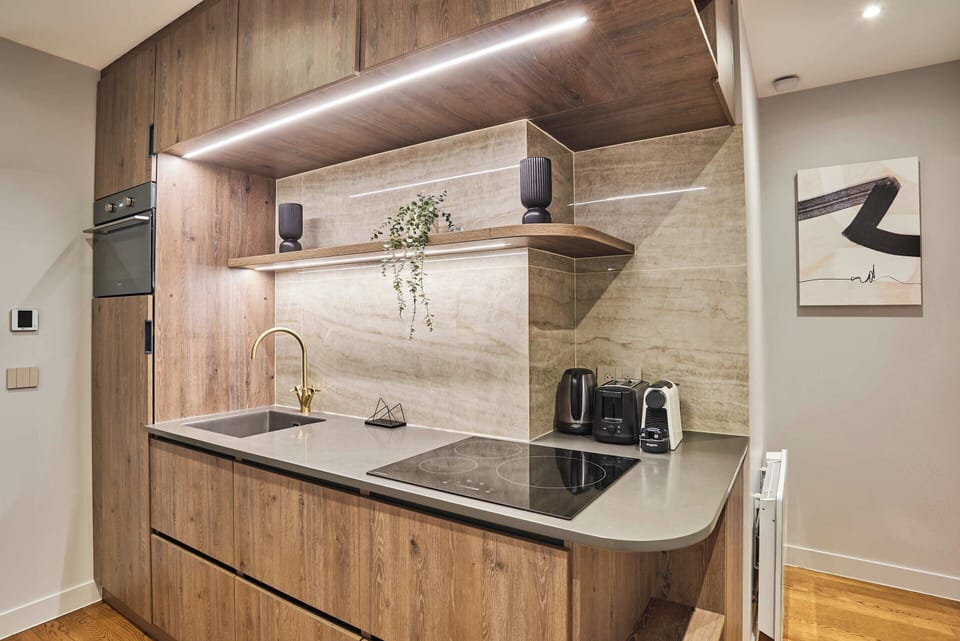 Apartment | Private kitchen | Cleaning supplies