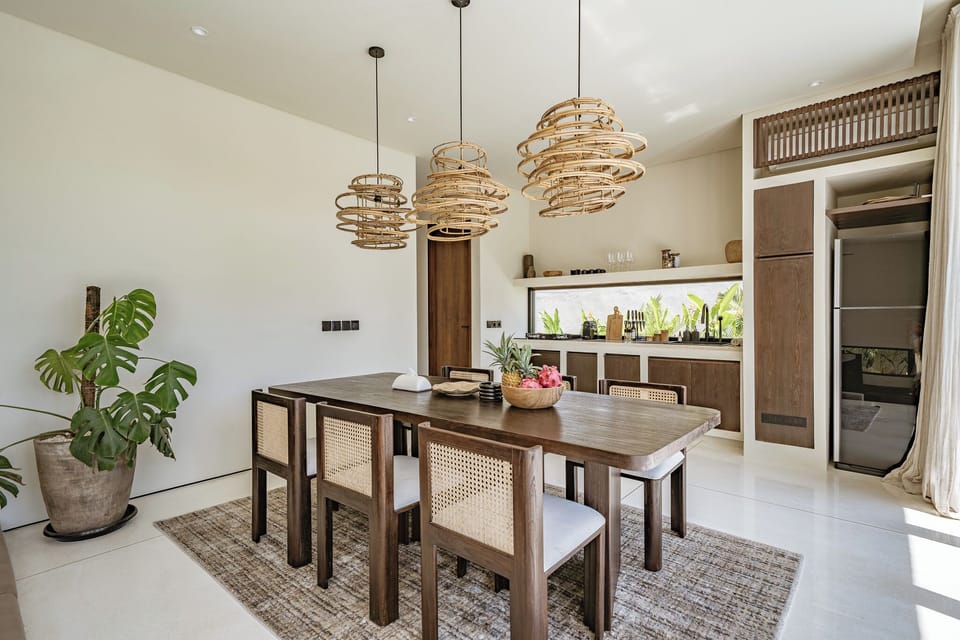 Luxury Villa, Pool View | Dining room