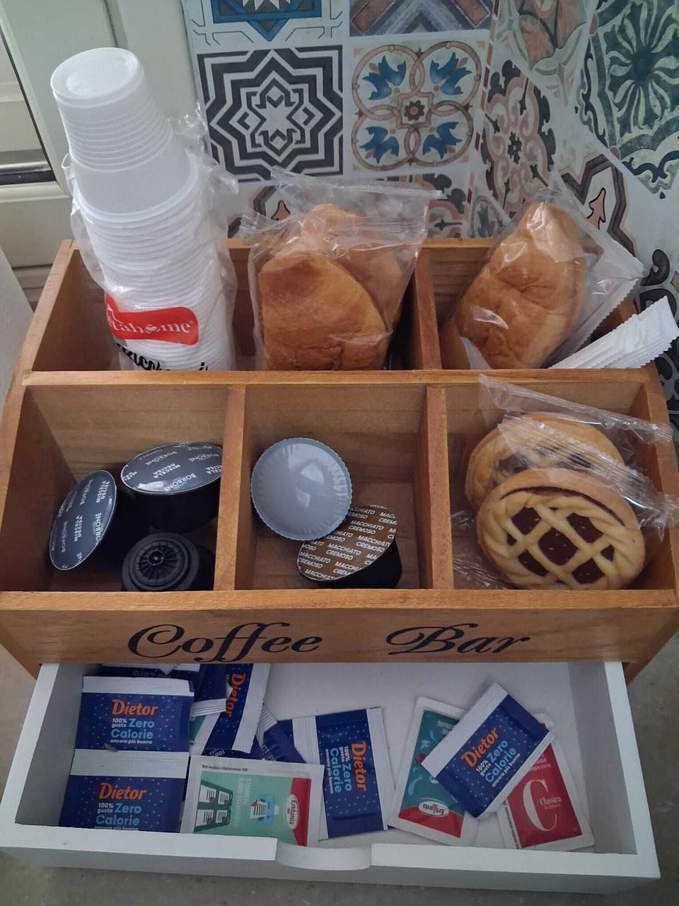 Free daily self-serve breakfast
