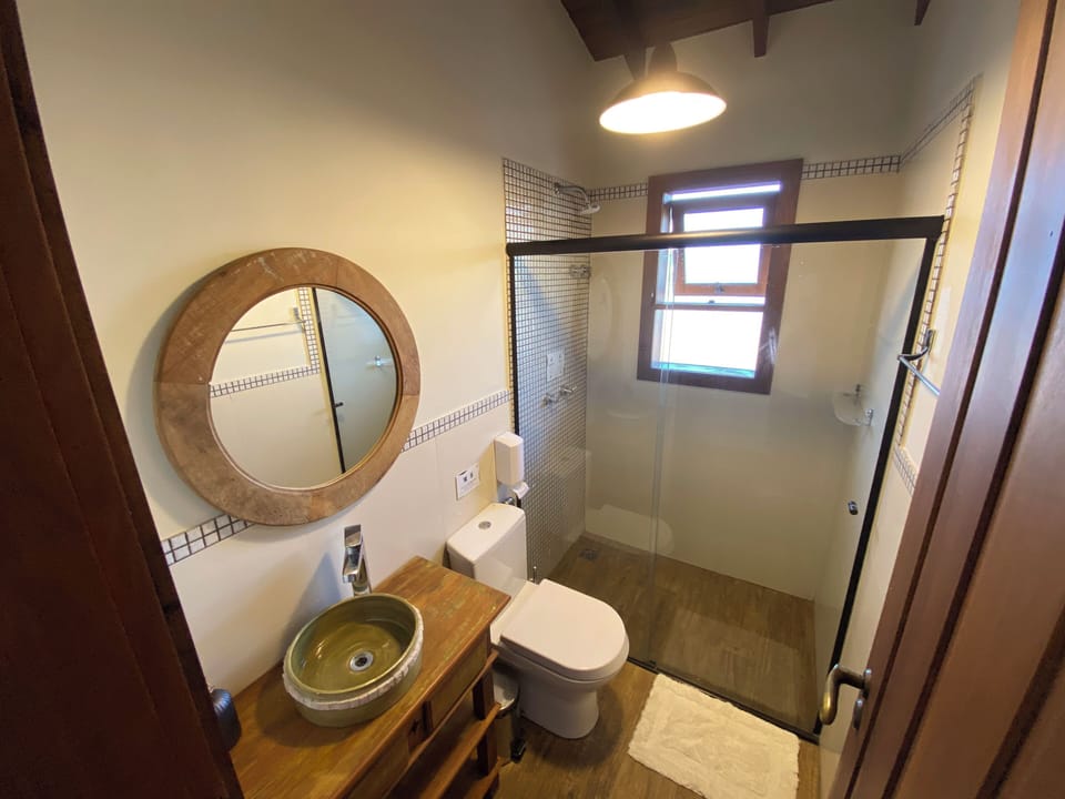 Deluxe Double Room, Lanai, Beach View | Bathroom | Shower, hair dryer, towels, soap