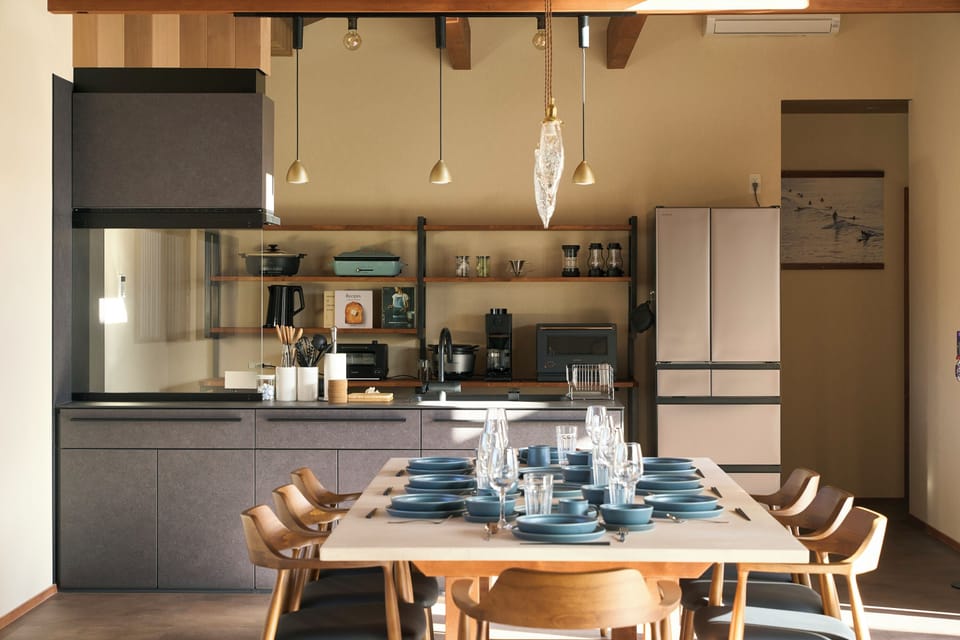 Luxury Villa, Pool View | Private kitchen | Coffee/tea maker, full-size fridge, microwave, stovetop