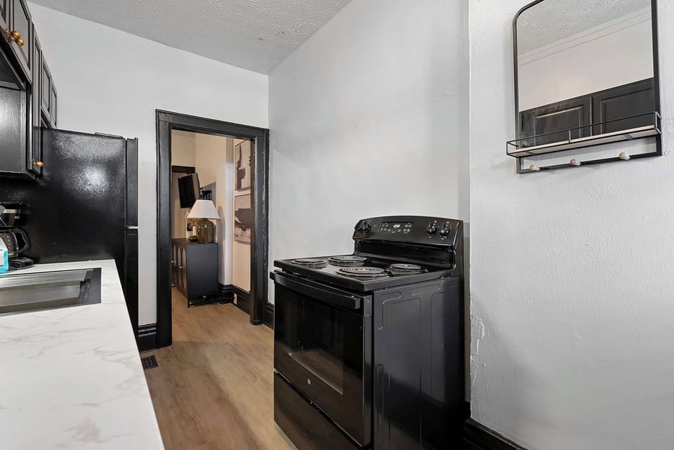 Apartment, Multiple Beds, Patio, Garden View (Merion Village Residences 1166) | Private kitchen | Fridge, microwave, oven, stovetop