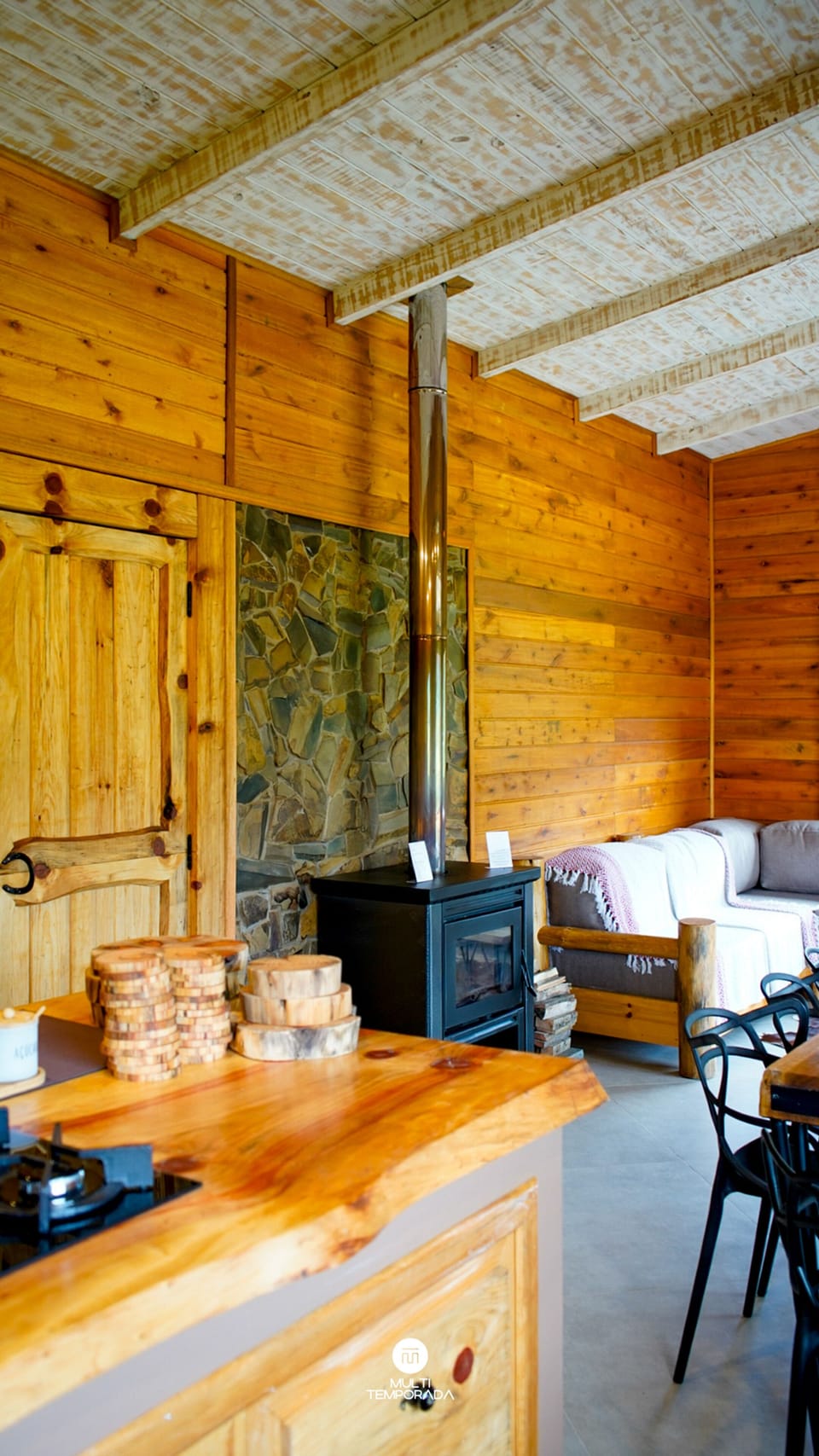 Cabana Framboesa \- Fruta Fina \- Urubici | Living area