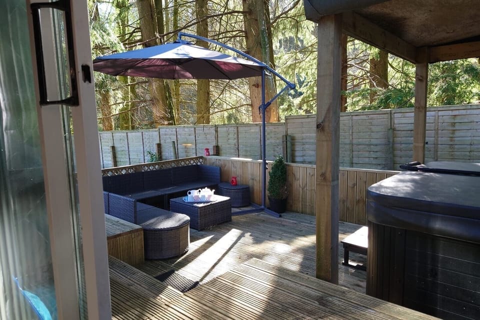 Cabin | Outdoor spa tub