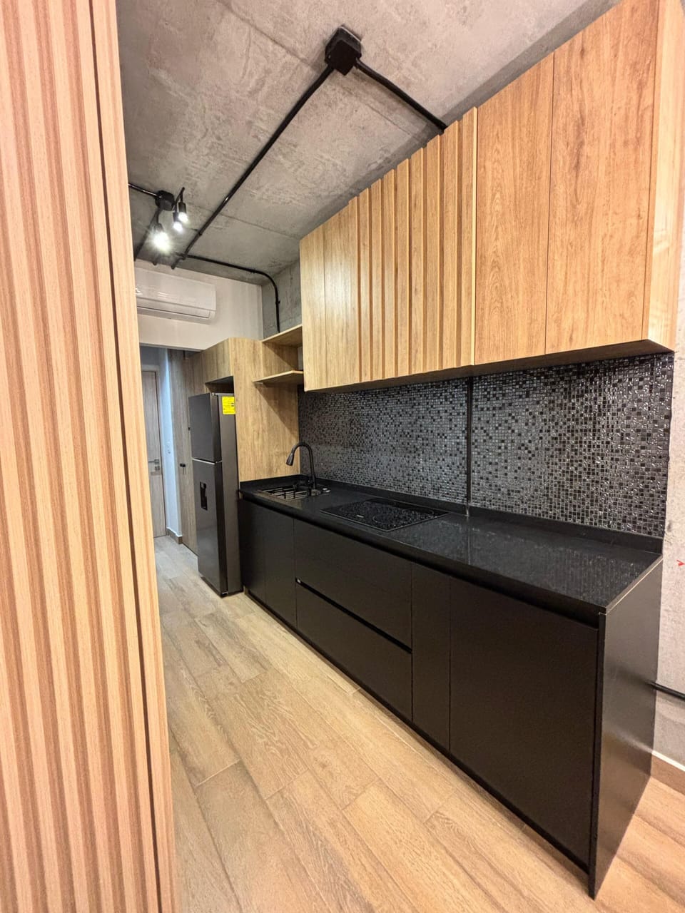 Deluxe Apartment, Balcony, City View | Private kitchen | Full-size fridge, microwave, cookware/dishes/utensils