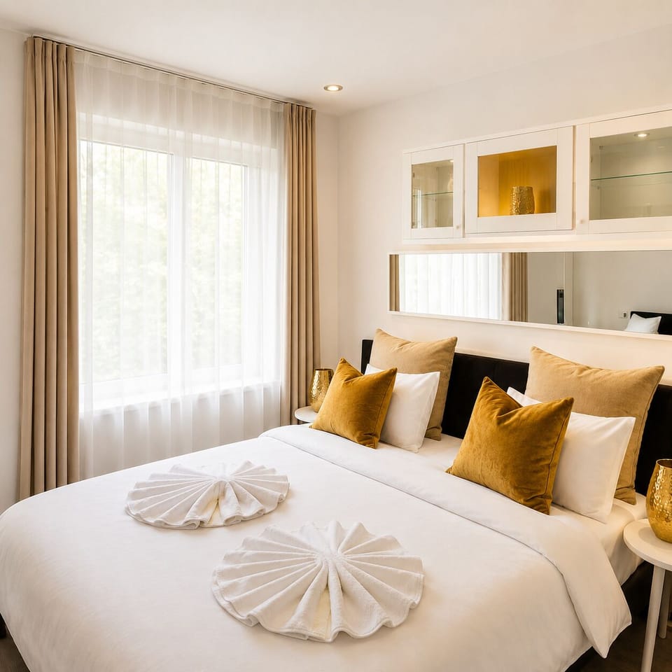 City Apartment, Park View | Blackout drapes, iron/ironing board, free WiFi, bed sheets
