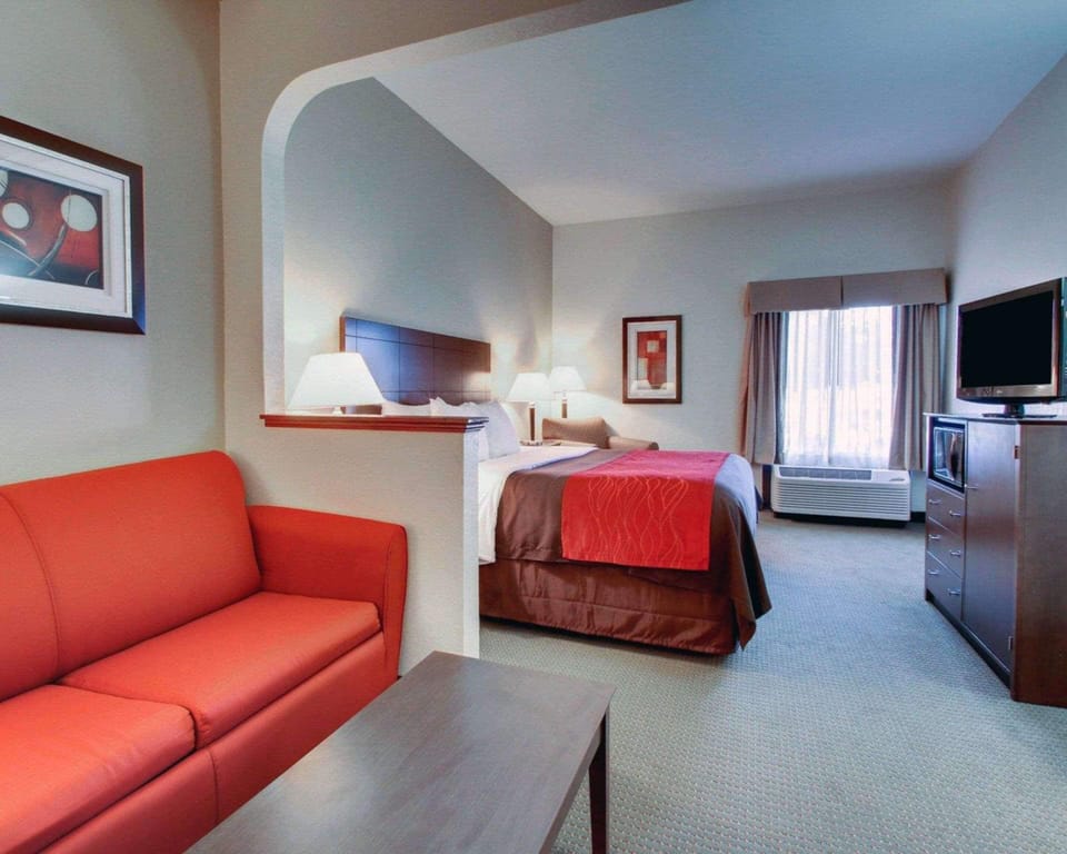 Suite, 1 King Bed with Sofa bed, Non Smoking | In-room safe, blackout drapes, soundproofing, iron/ironing board