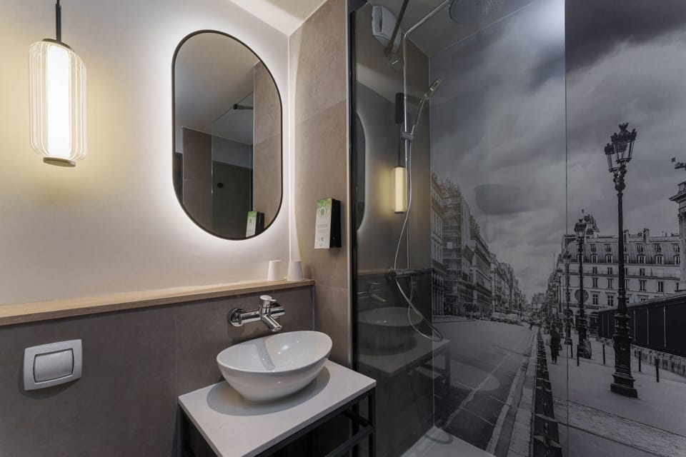 Desk, blackout drapes, soundproofing, iron/ironing board