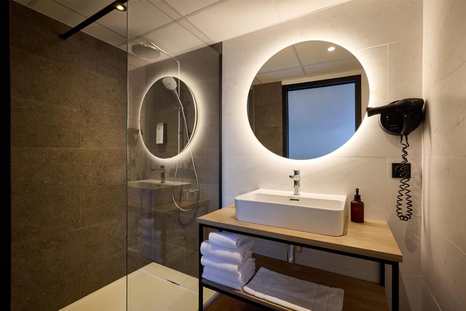 Superior Room, Multiple Beds | Bathroom | Eco-friendly toiletries, hair dryer, towels