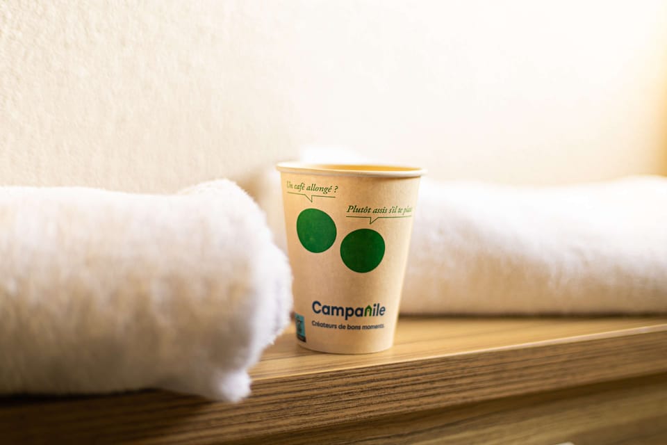 Eco-friendly toiletries, towels