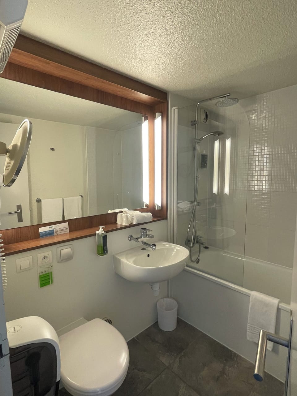 Free toiletries, hair dryer, towels, soap