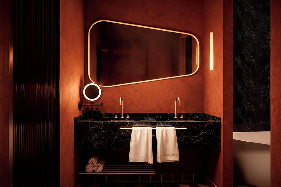 Penthouse (LETRAS, With semi-private pool) | Bathroom | Shower, eco-friendly toiletries, hair dryer, bathrobes