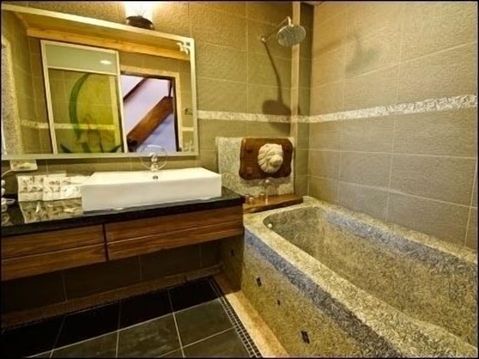 Free toiletries, hair dryer, slippers, towels