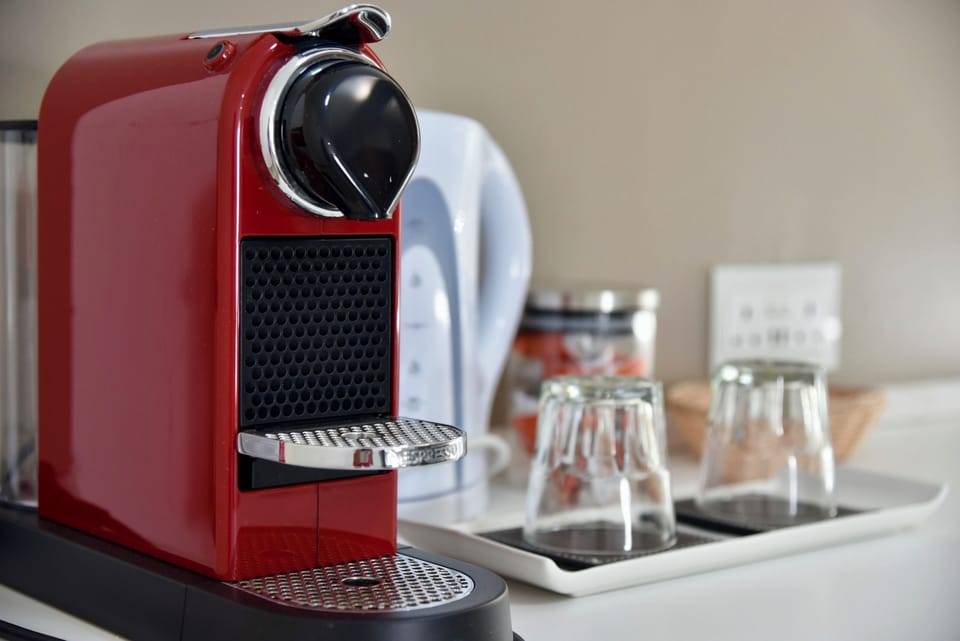 Luxury Apartment, City View | Private kitchen | Espresso maker, coffee/tea maker, electric kettle