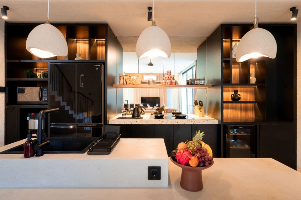 Luxury Villa, 3 Bedrooms, Private Pool | Private kitchen | Fridge, microwave, stovetop, coffee/tea maker