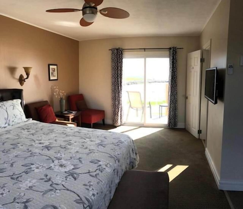 Desk, blackout drapes, iron/ironing board (on request), WiFi (free)