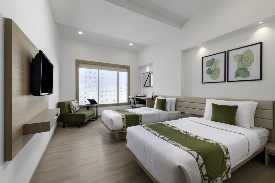 Premium bedding, minibar, in-room safe, desk