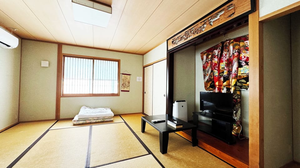 Desk, blackout drapes, iron/ironing board (on request), WiFi (free)