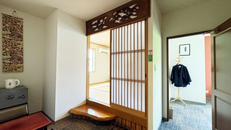 Desk, blackout drapes, iron/ironing board (on request), WiFi (free)