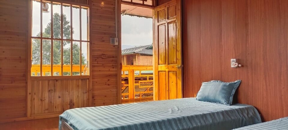 Double Room, Mountain View | Soundproofing, iron/ironing board (on request), WiFi (free)