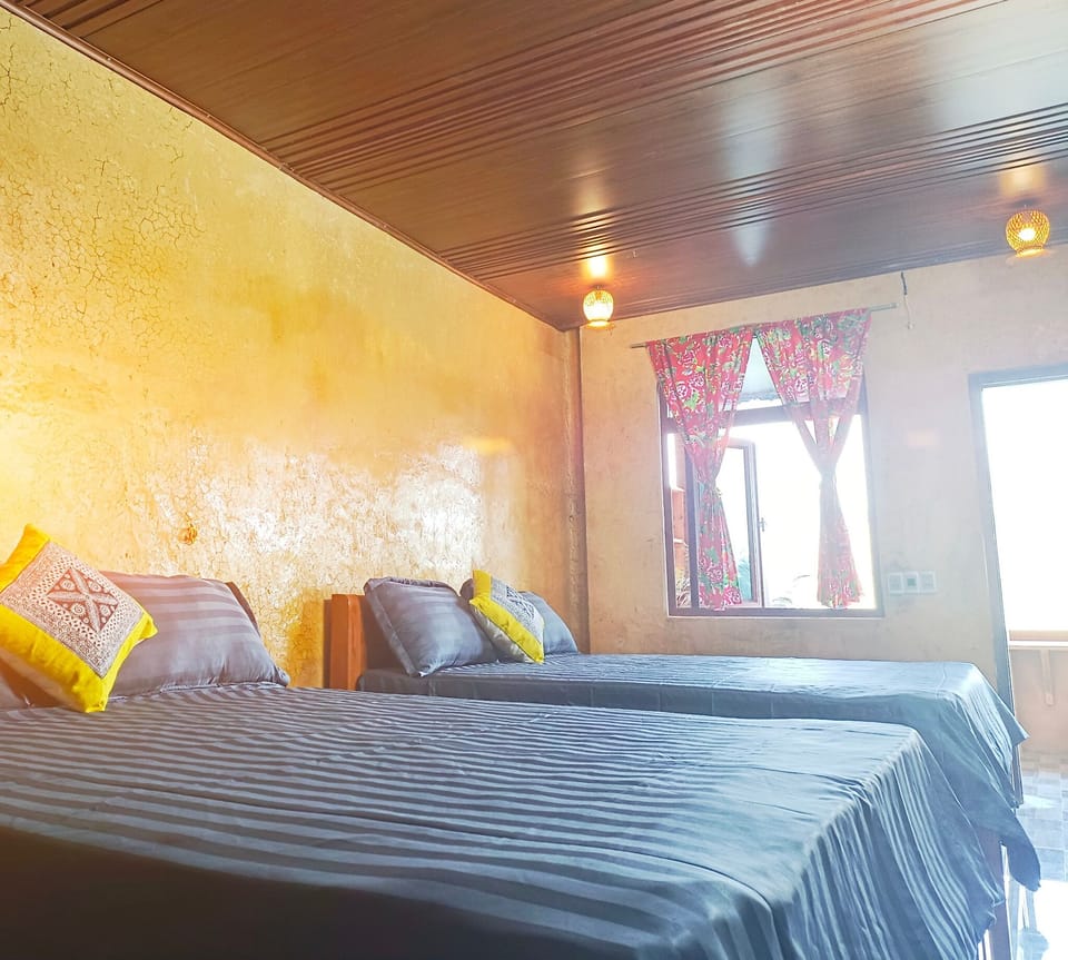 Family Double Room, Mountain View | Soundproofing, iron/ironing board (on request), WiFi (free)