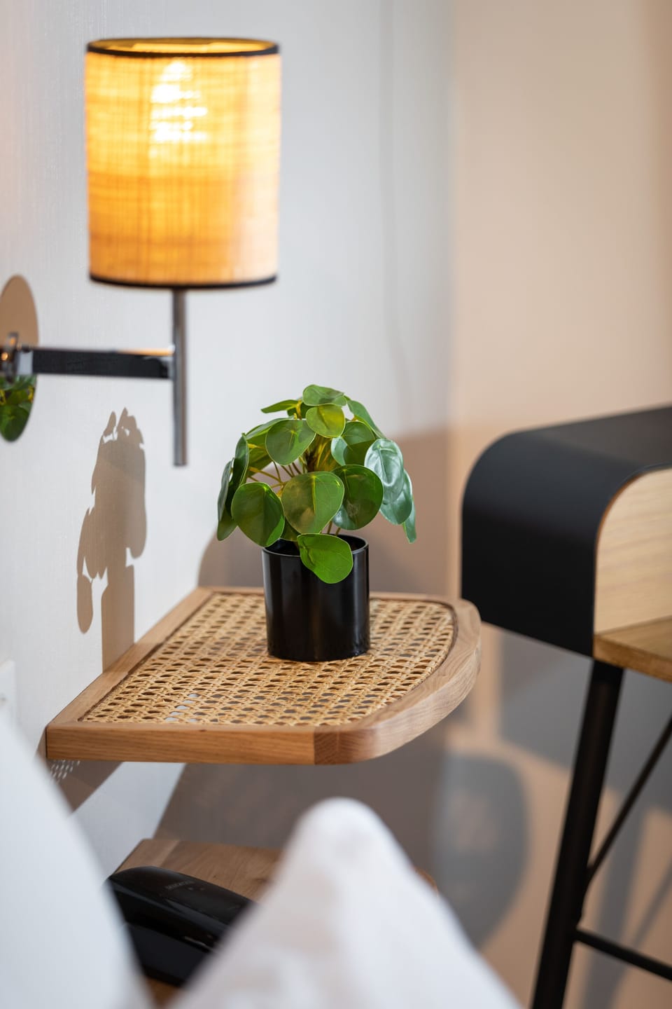 Family Room | Premium bedding, desk, laptop workspace, blackout drapes