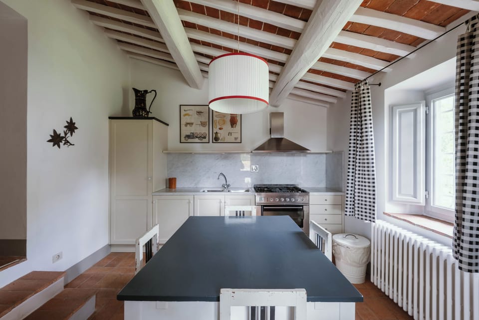Villa, Garden View | Private kitchen | Fridge, microwave, oven, stovetop